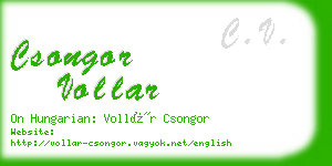 csongor vollar business card